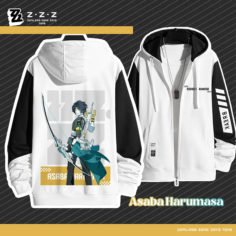 Zenless Zone Zero Asaba Harumasa Hand drawn Hoodie - Game Peripheral Stormtrooper - Spring and Autumn Comfort Jacket