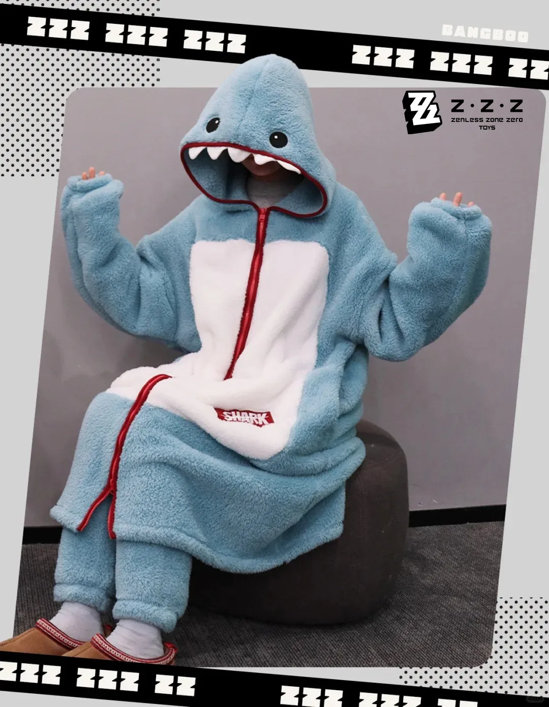 Zenless Zone Zero Toys - Loungewear Ellen Joe Nightgown Shark Pajamas
